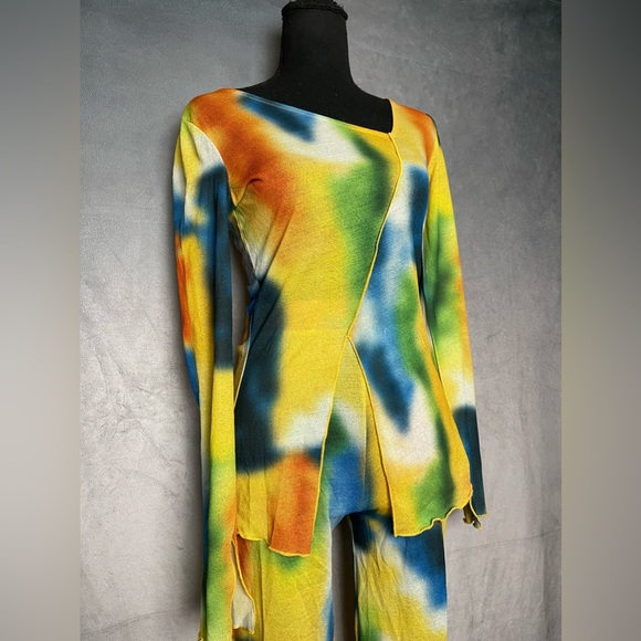 Abstract tie dye two piece set size xs - Picture 5 of 7
